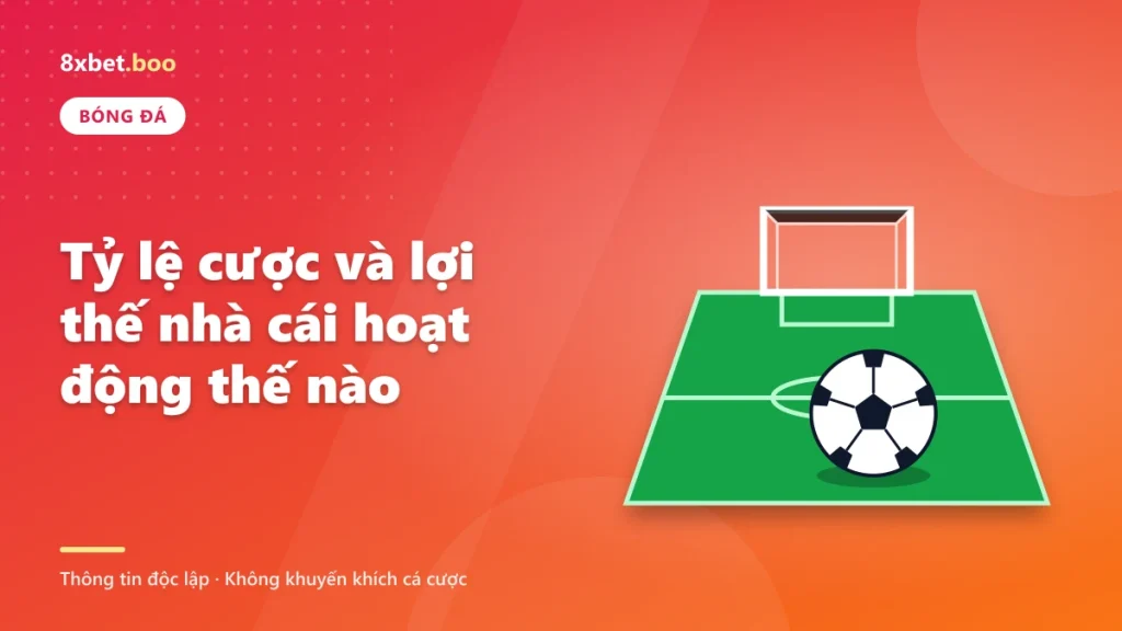 Minh họa quả bóng đá trên mặt sân cỏ trước khung thành với tiêu đề 