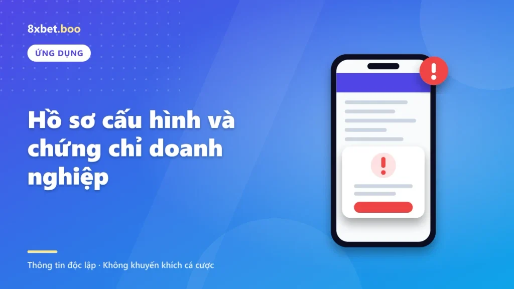 Màn hình cài đặt iPhone hiển thị hồ sơ cấu hình lạ