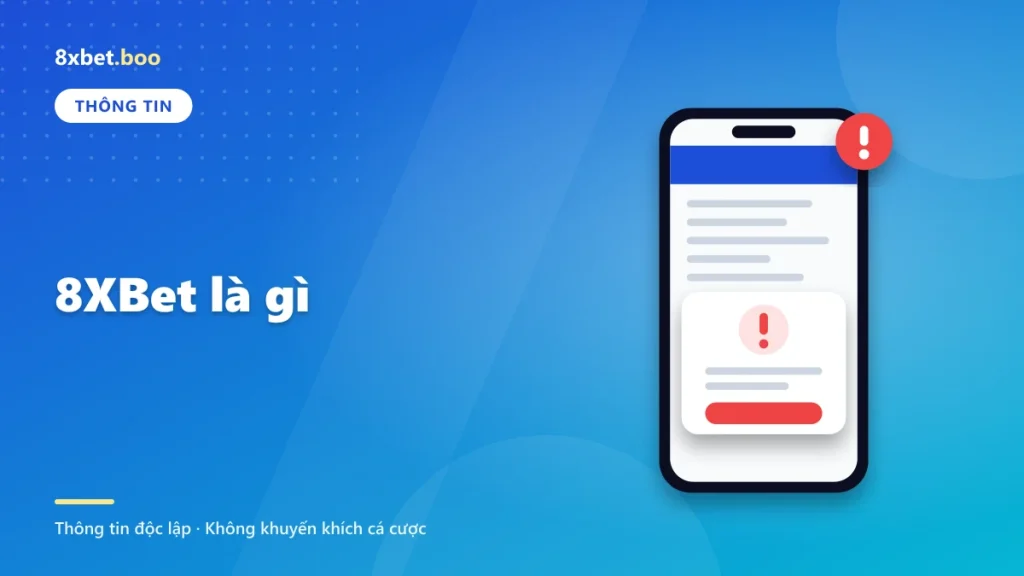 'Minh họa giao diện chung của một trang cá cược trực tuyến kèm biểu tượng cảnh báo