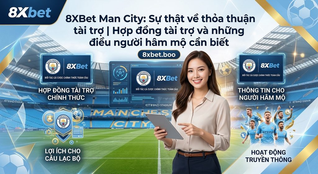 8XBet là nhà tài trợ gì của Manchester City