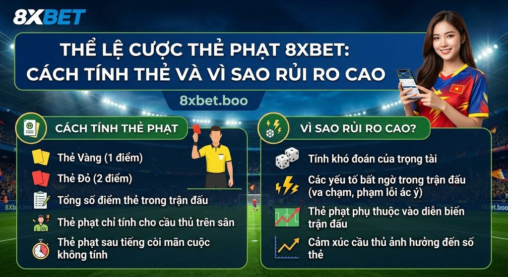 Minh họa quả bóng đá trên mặt sân cỏ trước khung thành với tiêu đề “Cược thẻ phạt là gì